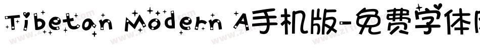 Tibetan Modern A手机版字体转换